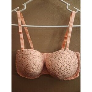 Victoria’s Secret Padded Multi Way Multi Options Wired Bra Orange Peach 38DD